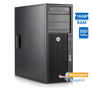 HP Z220 Tower Xeon E3-1245v2(4-Cores)/16GB DDR3/128GB SSD/Nvidia 256MB/DVD-RW/8P Grade A+ Workstatio | Refurbished | elabstore.gr