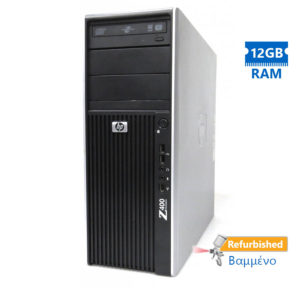 HP Z400 Tower Xeon W3520(4-Cores)/12GB DDR3/1TB/DVD-RW/Nvidia 256MB Grade A- Workstation Refurbished | Refurbished | elabstore.gr