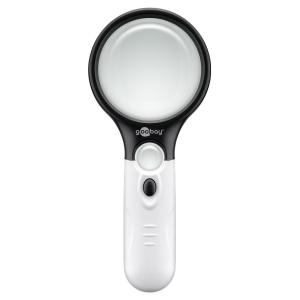 GOOBAY μεγεθυντικός φακός χειρός 41255 με φωτισμό LED, 1.75x & 12.25x | Οικιακές & Προσωπικές Συσκευές | elabstore.gr