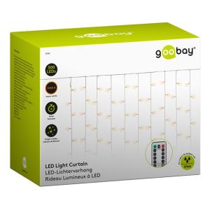 GOOBAY LED λαμπάκια κουρτίνα 57942, 3000K, 6.1m, IP44, 31V, 300 LEDs | Οικιακές & Προσωπικές Συσκευές | elabstore.gr