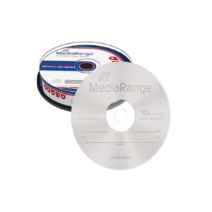 MR235 MediaRange CD-RW 80min 12x cakebox of 10pcs | CD/DVD | elabstore.gr