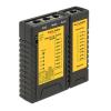 DELOCK tester καλωδίων 86107, RJ45, RJ12, PoE, μαύρο | Εργαλεία | elabstore.gr