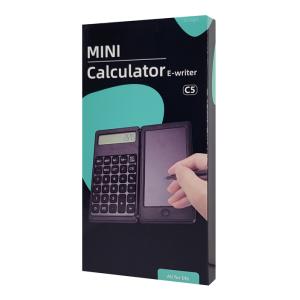 Αριθμομηχανή & tablet γραφής C5, με γραφίδα, 6" LCD, 12 ψηφία, λευκή | Αναλώσιμα - Είδη Γραφείου | elabstore.gr