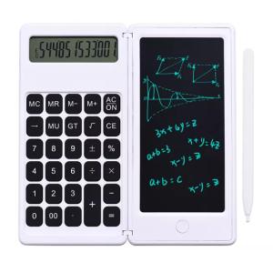 Αριθμομηχανή & tablet γραφής C5, με γραφίδα, 6" LCD, 12 ψηφία, λευκή | Αναλώσιμα - Είδη Γραφείου | elabstore.gr