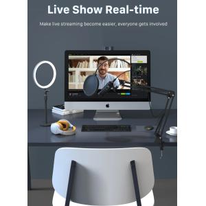 CABLETIME πυκνωτικό μικρόφωνο MP02-AB, με pop φίλτρο & αντιανέμιο, USB | Εικόνα & Ήχος | elabstore.gr