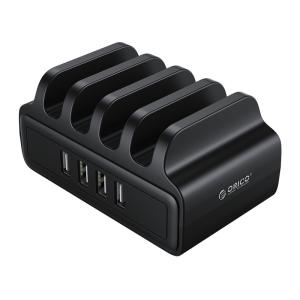 ORICO USB charging station DUK-4P, 4x USB, 30W, μαύρος | Αξεσουάρ κινητών | elabstore.gr