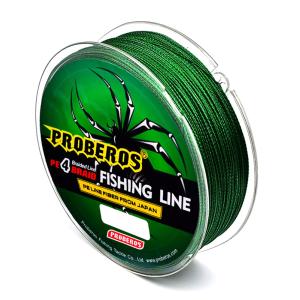 PROBEROS νήμα FISH-0030, τετράκλωνο, 9kg, 0.20mm, 100m, πράσινο | Gadgets - Αξεσουάρ | elabstore.gr
