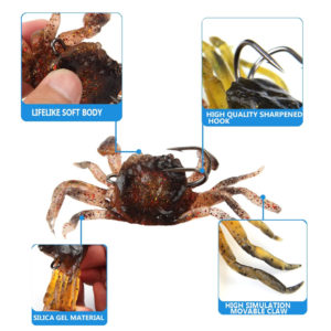 Τεχνητό δόλωμα καβούρι FISH-0033, με αγκίστρι, 8cm | Gadgets - Αξεσουάρ | elabstore.gr