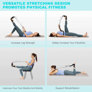 Ελαστικός ιμάντας για ασκήσεις Pilates/Yoga GYM-0022, 110cm, μαύρος | Οικιακές & Προσωπικές Συσκευές | elabstore.gr