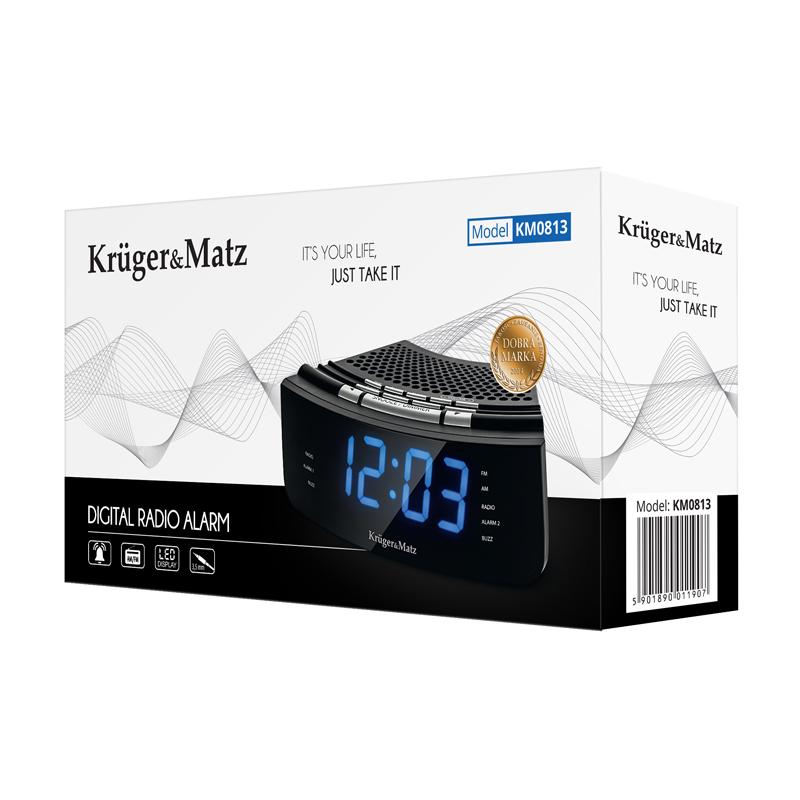 KRUGER&MATZ επιτραπέζιο ψηφιακό ξυπνητήρι KM0813, με ραδιόφωνο, μαύρο | eLabstore.gr KRUGER&MATZ επιτραπέζιο ψηφιακό ξυπνητήρι KM0813, με ραδιόφωνο, μαύρο | Οικιακές & Προσωπικές Συσκευές | elabstore.gr