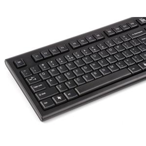 A4TECH ενσύρματο πληκτρολόγιο KR-85, ΕΝ/GR, PS/2, μαύρο | Συνοδευτικά PC | elabstore.gr