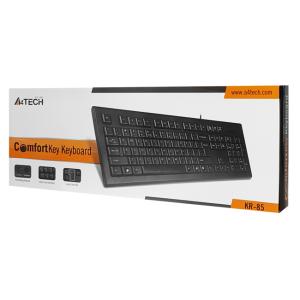 A4TECH ενσύρματο πληκτρολόγιο KR-85, ΕΝ/GR, PS/2, μαύρο | Συνοδευτικά PC | elabstore.gr