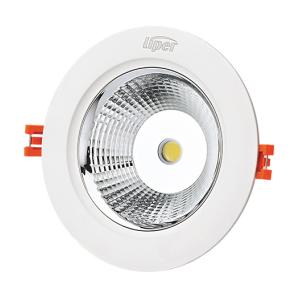 LIPER LED φωτιστικό LP-COB7B, 7W, χωνευτό, 4000K, Φ9.8, λευκό | Φωτισμός | elabstore.gr