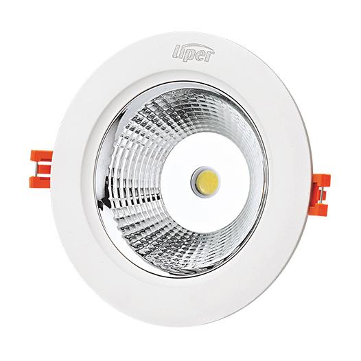 LIPER LED φωτιστικό LP-COB7B, 7W, χωνευτό, 4000K, Φ9.8, λευκό | eLabstore.gr LIPER LED φωτιστικό LP-COB7B, 7W, χωνευτό, 4000K, Φ9.8, λευκό | Φωτισμός | elabstore.gr