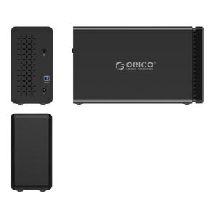 ORICO εξωτερική θήκη για 2x 3.5" HDD NS200RU3 USB3.0, 5Gbps, 32TB, μαύρη | Συνοδευτικά PC | elabstore.gr
