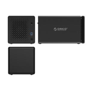 ORICO εξωτερική θήκη για 4x 3.5" HDD NS400RU3 USB3.0, 5Gbps, 64TB, μαύρη | Συνοδευτικά PC | elabstore.gr