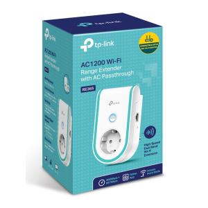 TP-LINK WiFi range extender RE365, με AC passthrough, AC1200, Ver. 1.0 | Δικτυακά | elabstore.gr
