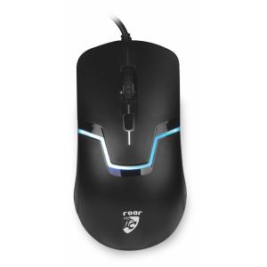 ROAR ενσύρματο gaming ποντίκι RR-0006, oπτικό, 1600DPI, 4 πλήκτρα, μαύρο | Συνοδευτικά PC | elabstore.gr