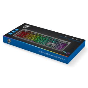 ROAR gaming πληκτρολόγιο RR-0007, ενσύρματο, RGB, αθόρυβα πλήκτρα, ασημί | eLabstore.gr ROAR gaming πληκτρολόγιο RR-0007, ενσύρματο, RGB, αθόρυβα πλήκτρα, ασημί | Συνοδευτικά PC | elabstore.gr