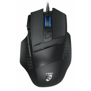 ROAR ενσύρματο gaming ποντίκι RR-0011, oπτικό, 4800DPI, 7 πλήκτρα, μαύρο | Συνοδευτικά PC | elabstore.gr