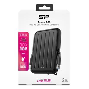 SILICON POWER εξωτερικός HDD Armor A66, 2TB, USB 3.2, μαύρος | eLabstore.gr SILICON POWER εξωτερικός HDD Armor A66, 2TB, USB 3.2, μαύρος | PC & Αναβάθμιση | elabstore.gr