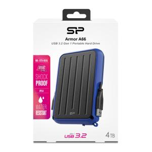SILICON POWER εξωτερικός HDD Armor A66, 4TB, USB 3.2, μπλε | eLabstore.gr SILICON POWER εξωτερικός HDD Armor A66, 4TB, USB 3.2, μπλε | PC & Αναβάθμιση | elabstore.gr