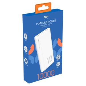 SILICON POWER power bank GP15, 10000mAh, 2x USB output, 2.1A, λευκό | Αξεσουάρ κινητών | elabstore.gr