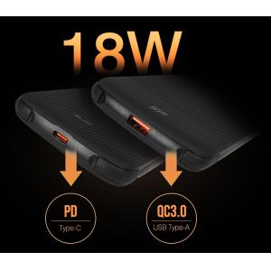 SILICON POWER power bank QP75, 10000mAh, 4x output, 3A, μαύρο | Αξεσουάρ κινητών | elabstore.gr