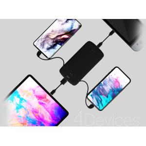 SILICON POWER power bank QP75, 10000mAh, 4x output, 3A, μαύρο | Αξεσουάρ κινητών | elabstore.gr