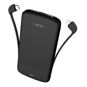 SILICON POWER power bank QP75, 10000mAh, 4x output, 3A, μαύρο | Αξεσουάρ κινητών | elabstore.gr