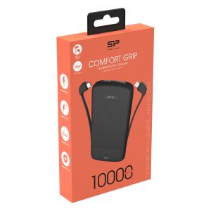 SILICON POWER power bank QP75, 10000mAh, 4x output, 3A, μαύρο | eLabstore.gr