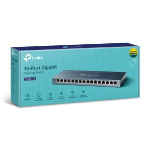 TP-LINK desktop switch TL-SG116, 16-Port, 10/100/1000Mbps, Ver. 1.0 | Δικτυακά | elabstore.gr