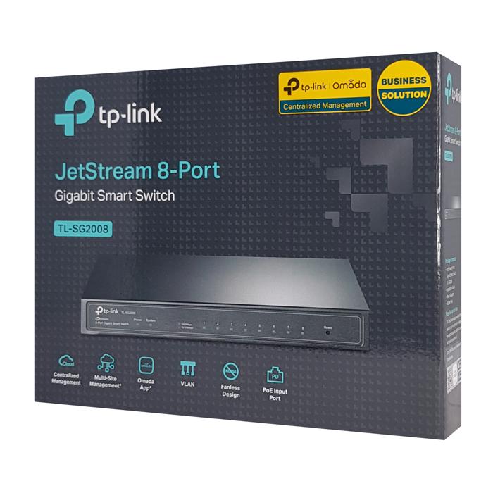 TP-LINK JetStream smart switch TL-SG2008, 8-Port Gigabit, Ver. 3.0 | eLabstore.gr TP-LINK JetStream smart switch TL-SG2008, 8-Port Gigabit, Ver. 3.0 | Δικτυακά | elabstore.gr