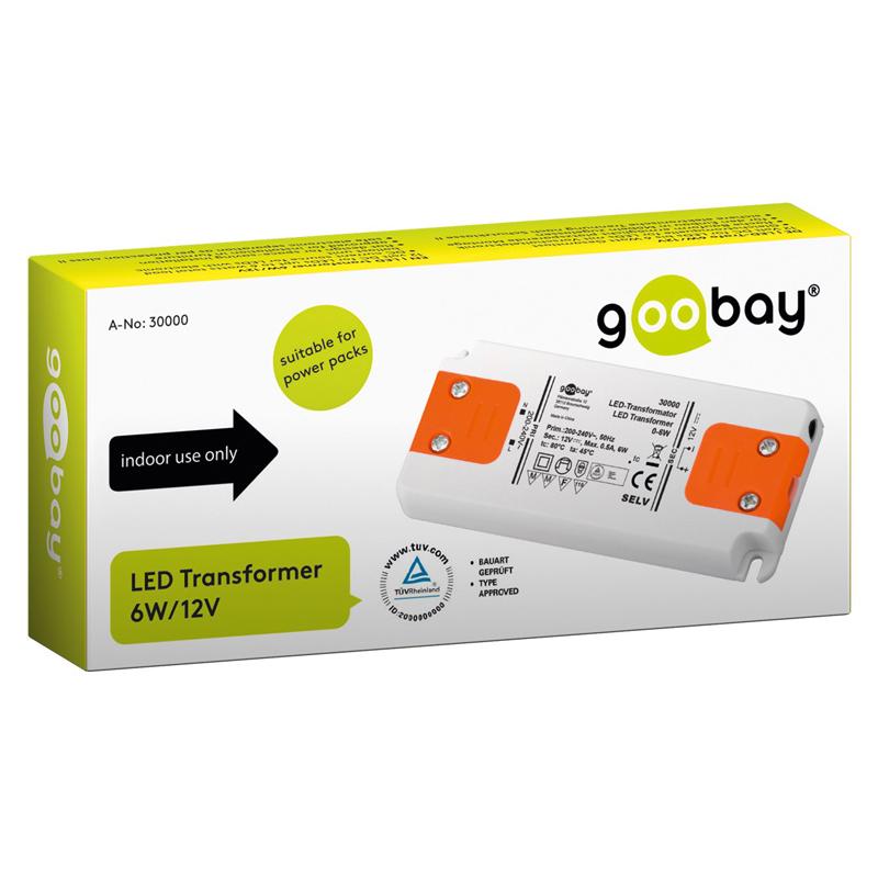 GOOBAY μετασχηματιστής LED 30000, 12V, 6W, IP20 | eLabstore.gr GOOBAY μετασχηματιστής LED 30000, 12V, 6W, IP20 | Φωτισμός | elabstore.gr