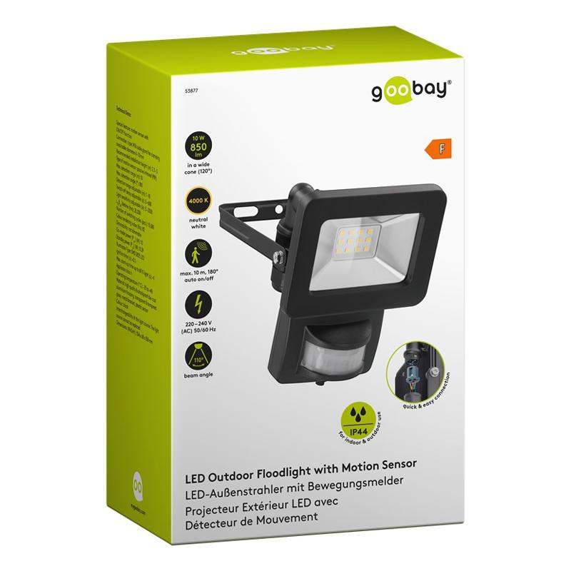 GOOBAY LED προβολέας 53877, με αισθητήρα κίνησης, 10W, 4000K, IP44 | eLabstore.gr GOOBAY LED προβολέας 53877, με αισθητήρα κίνησης, 10W, 4000K, IP44 | Φωτισμός | elabstore.gr