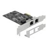 DELOCK κάρτα επέκτασης PCI x2 σε 2x RJ45 Gigabit LAN 89530, 2.5 Gbps | PC & Αναβάθμιση | elabstore.gr