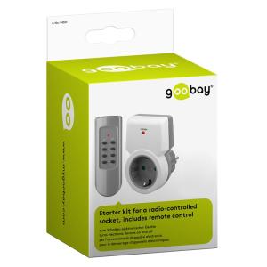 GOOBAY σετ αντάπτορας ρεύματος 94501 ραδιοελεγχόμενος, 5A, λευκό, 1&1τμχ | Τροφοδοσία Ρεύματος | elabstore.gr