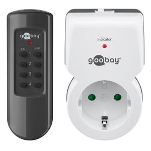 GOOBAY σετ αντάπτορας ρεύματος 94501 ραδιοελεγχόμενος, 5A, λευκό, 1&1τμχ | Τροφοδοσία Ρεύματος | elabstore.gr