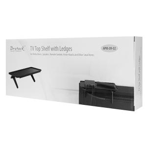 BRATECK ράφι για οθόνη APM-09-02, 300x127x47mm, μαύρο | eLabstore.gr
