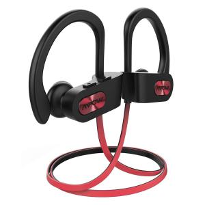 MPOW earphones Flame BH088F, bluetooth, 100mAh, IPX7, μαύρo-κόκκινο | Αξεσουάρ κινητών | elabstore.gr