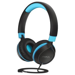 MPOW headphones για παιδιά CHE1 BH358A, noise limit, 3.5mm, μαύρο-μπλε | Συνοδευτικά PC | elabstore.gr