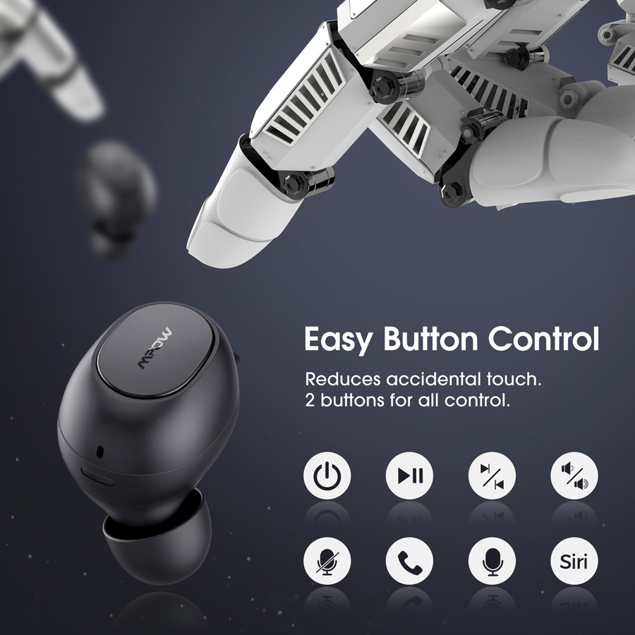 MPOW earphones με θήκη φόρτισης Mdots BH510A, True Wireless, μαύρα | eLabstore.gr MPOW earphones με θήκη φόρτισης Mdots BH510A, True Wireless, μαύρα | Αξεσουάρ κινητών | elabstore.gr