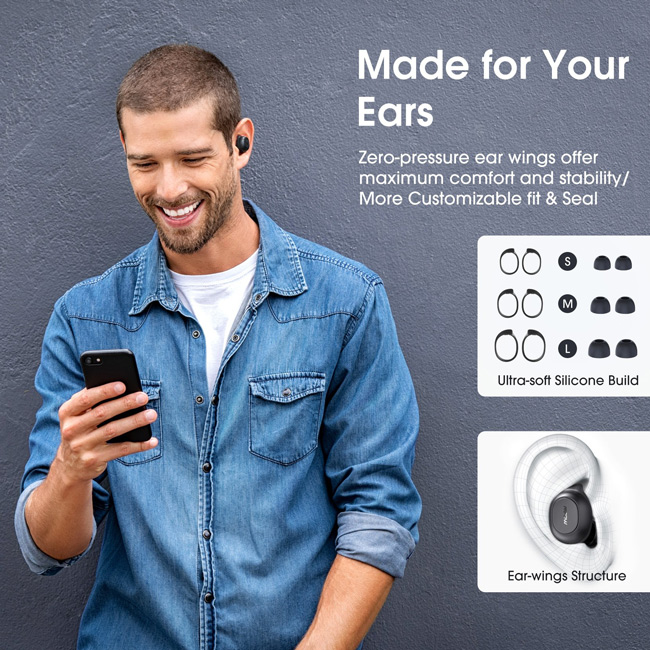 MPOW earphones με θήκη φόρτισης Mdots BH510A, True Wireless, μαύρα | eLabstore.gr MPOW earphones με θήκη φόρτισης Mdots BH510A, True Wireless, μαύρα | Αξεσουάρ κινητών | elabstore.gr