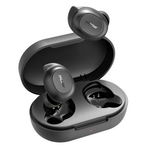 MPOW earphones με θήκη φόρτισης Mdots BH510A, True Wireless, μαύρα | Αξεσουάρ κινητών | elabstore.gr