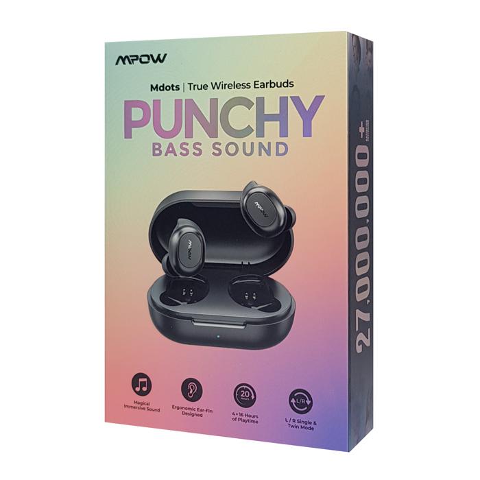 MPOW earphones με θήκη φόρτισης Mdots BH510A, True Wireless, μαύρα | eLabstore.gr MPOW earphones με θήκη φόρτισης Mdots BH510A, True Wireless, μαύρα | Αξεσουάρ κινητών | elabstore.gr