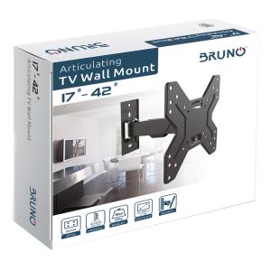 BRUNO επιτοίχια βάση BRN-0048, για οθόνη, 17"-42", 25kg | Εικόνα & Ήχος | elabstore.gr