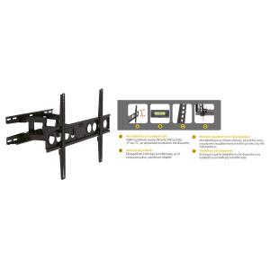 BRUNO επιτοίχια βάση BRN-0051, για οθόνη, 32"-70", 35kg | Εικόνα & Ήχος | elabstore.gr