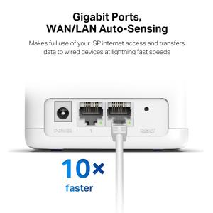 MERCUSYS Mesh Wi-Fi System Halo H30G, 1.3Gbps Dual Band, 2τμχ, Ver. 1.0 | Δικτυακά | elabstore.gr