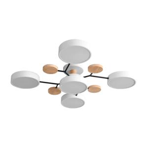 POWERTECH LED φωτιστικό οροφής HLL-0044, 60W, 4800lm, 5x Φ18cm, λευκό | Φωτισμός | elabstore.gr