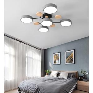 POWERTECH LED φωτιστικό οροφής HLL-0045, 60W, 4800lm, 5x Φ18cm, γκρι | Φωτισμός | elabstore.gr